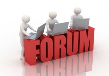 I will do 6 forum posts 