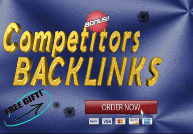 I will scrape your competitors backlinks and MORE