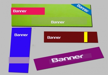do design up to 4 banner or header