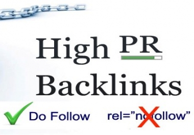 Manually Create High Quality Dofollow backlinks 10PR8+10PR7+10PR6+10PR5 only