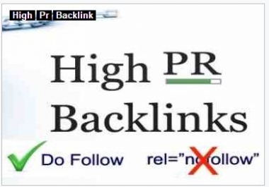 I will give you 30 high PR backlink for 10