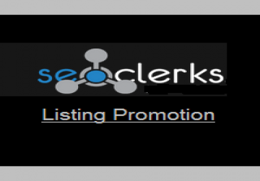 Top 5 Promotion For Your Own SEOclerks Service Listing For 1 Month