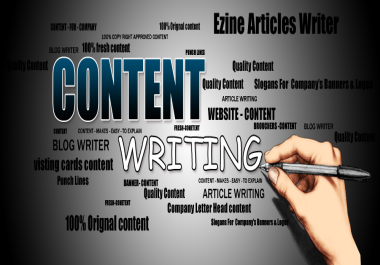 I will provide 5 high quality Web content of up to 600 words at a quick around time for