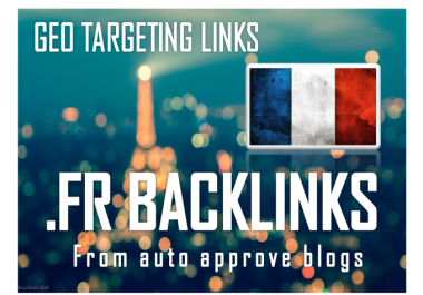 I will create 150 backlinks on french FR blog domains