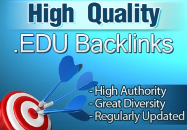 create 50 high PR edu and gov backlinks