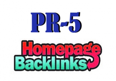 Give you 7 homepage niche PR5 blogroll permanently
