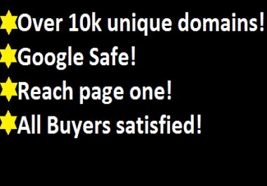 Reach Page 1 - Over 10k Unique Domains - PR1-7 - Google Algorithms Safe