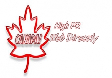 i will submit Awesome 50 high PR safe Canada Webdirectory