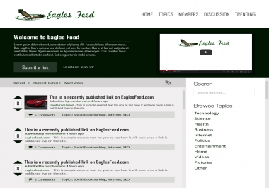 Set you up with a WP-based Social Bookmarking Site