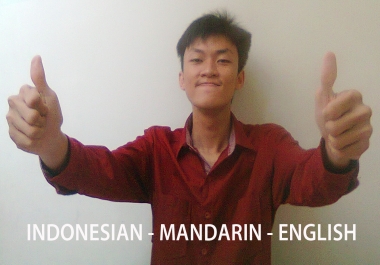 I will translate Indonesian to Mandarin or English 400 words for
