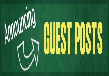 High Quality Guest Posts