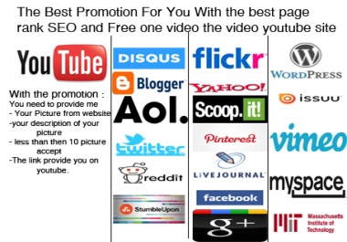 Best SEO for you I will get your website to the first Google page rank with the best promotion