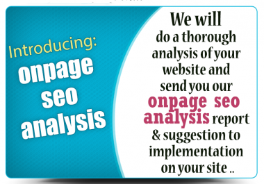 OnPage SEO Analysis & Optimization recomendation for better ranking in google