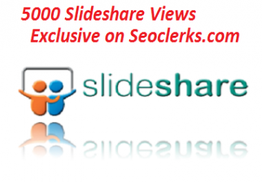 Slideshare dot net presentation views 5000 plus guaranteed