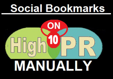 Manully 10 Top Social Bookmarking sites PR9,  PR8,  PR7 - With report of social Bookmarking