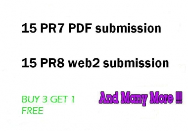 I will Create Hummingbird safe 15 PR7 PDF submission and 15 PR8 Web2 Blogs for