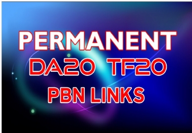 SUPER STRONG 20 Permanent PBN Links DA20+ & TF 20+