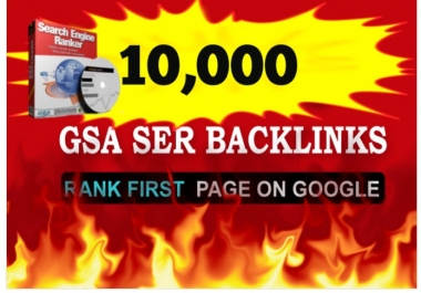 create 10 buffer sites 10,000 high PR GSA SER backlinks