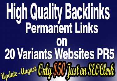 I will give you permanent blogroll link on 20 websites PR5