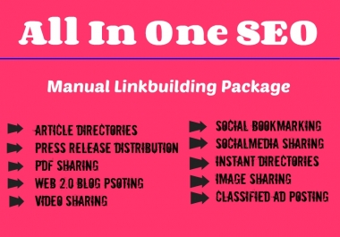 All In One Manual SEO Link Building Service