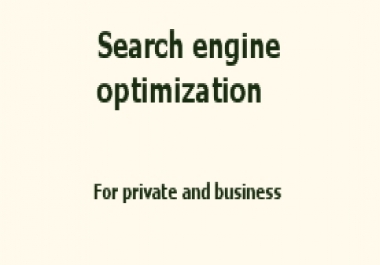 seo tasks for private or commercial websites