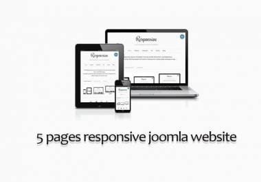I will develop a 5 pages responsive Joomla website