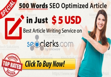 I will Write up to 500 Words with EXTRA FREE SERVICES