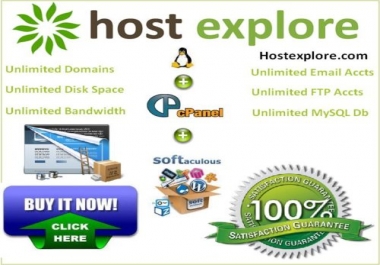 Unlimited Web hosting with cPanel/Softaculous
