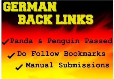 I will provide 30 high quality and safe Germany back links