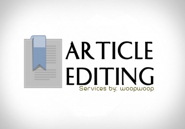 Article/Text Editing up to 500 Words