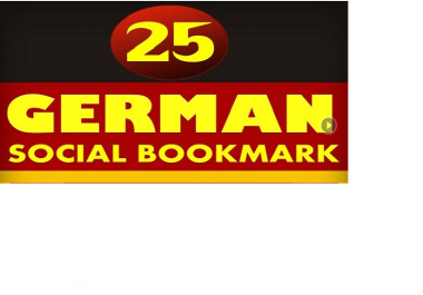 do 25 manually submissions to pr 2 to 10 German social bookmarking sites