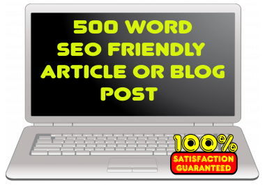 500 word SEO blog post or article for website