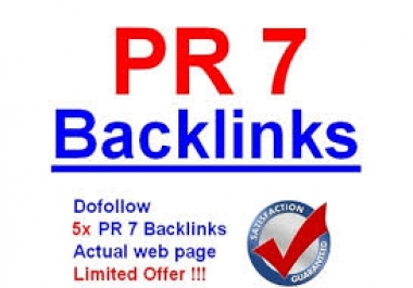 Manually create High Quality 1 PR7,  3 PR6,  5 PR5 Blog Comment Baclinks