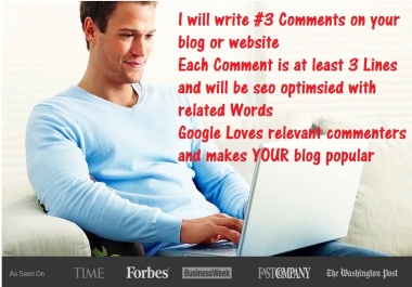 Write postivie Blog or website comments