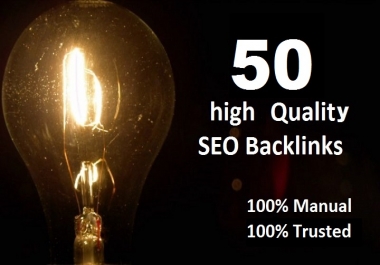 50 high Quality Trusted Backlinks