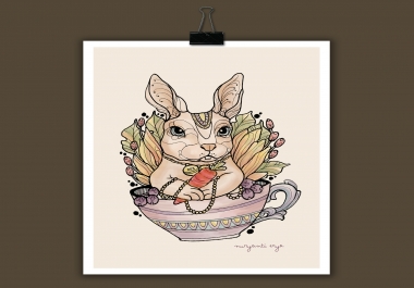 I will DRAW your PET or animals in my style