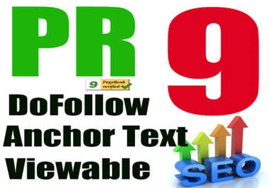 I will Give your High Quality PR9 Homepage on TLD and PERMANENT