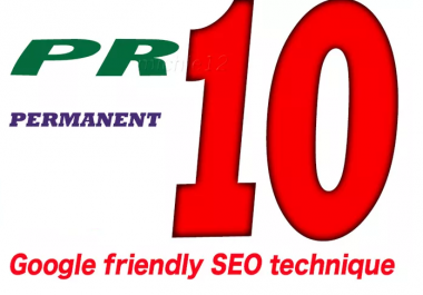 Give your High Quality PR10 Homepage on TLD and PERMANENT