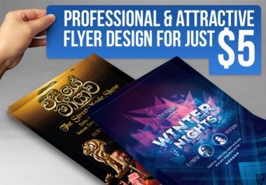 I will design an Outstanding,  Eye Catching,  Killer Flyer