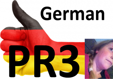 I will give german PR 3 Backlink