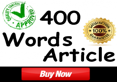 400 WORDS ARTICLE,  SEO FRIENDLY,  UNIQUE,  QUICK DELIVERY