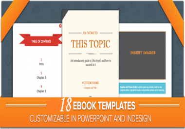 I will provide you 18 customizable ebook templates