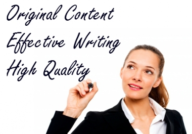 I will write 100 percent unique content for your website