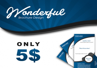 I will design AMAZING WOW brochure flyer invitation designs fast