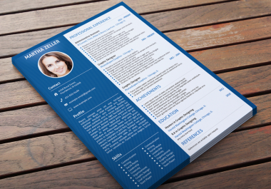 I will design Curriculum Vitae or Professionals Resume for you