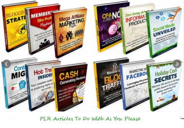 I will give you 75 High Quality PLR articles on internet marketing for