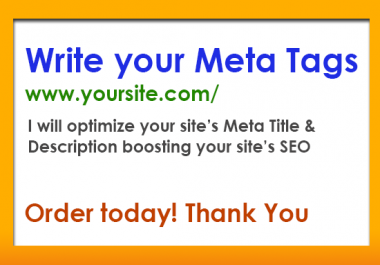 Write Search Engine Optimized Meta Tags for your Site