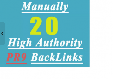 manually create 27 High AUTHORITY PR9 Backlinks Panda, Penguin Hummingbird safe