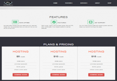 Coming Soon Cheap web hosting offer