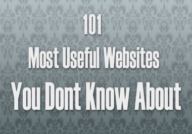 101 Useful websites